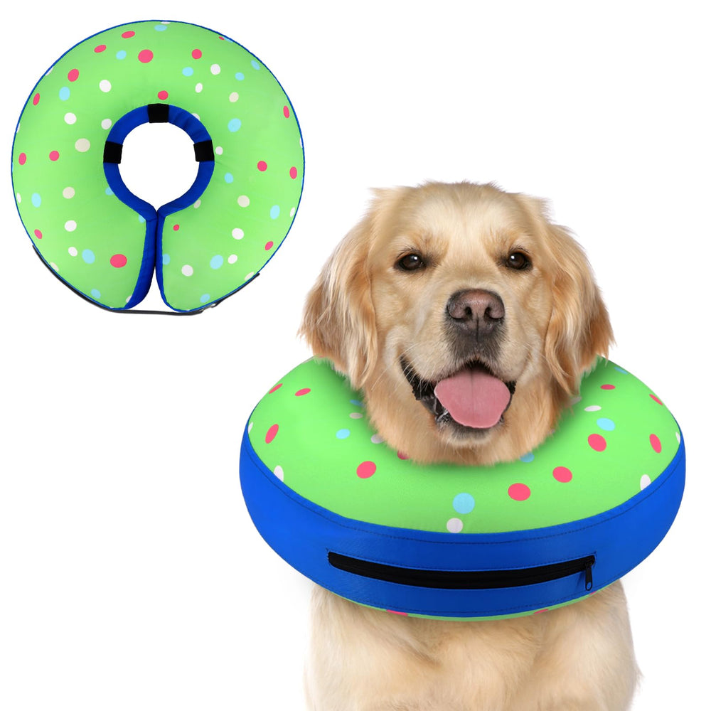 Supet collar dona inflable para perros pequeños, ajuste seguro y cómodo postoperatorio