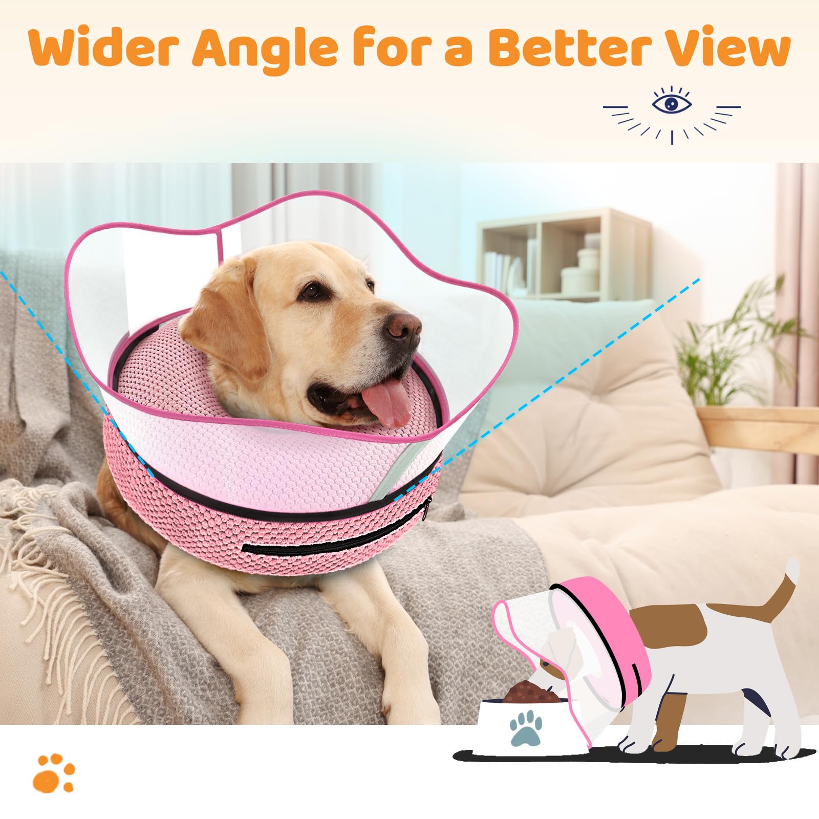 Supet collar donut inflable con correa interna para fijación estable.