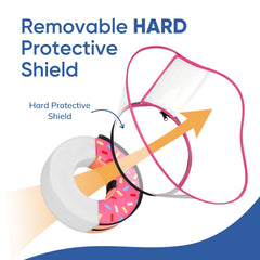 Supet collar con escudo desmontable brinda protección adicional frente a lamidos