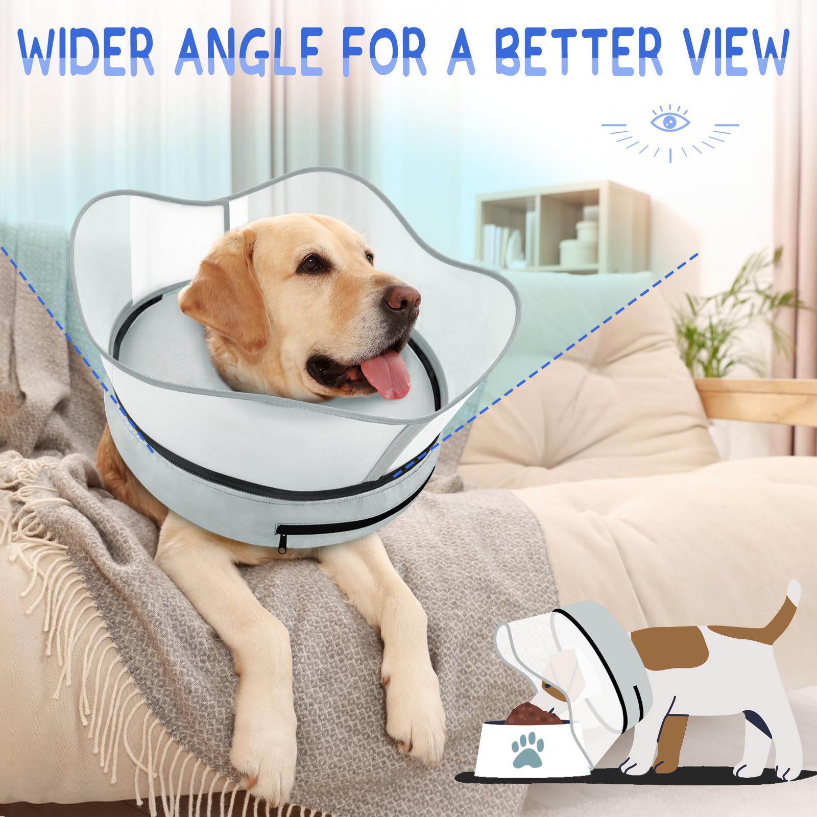 Supet collar inflable donut cubierta desmontable con cremallera, fácil de lavar