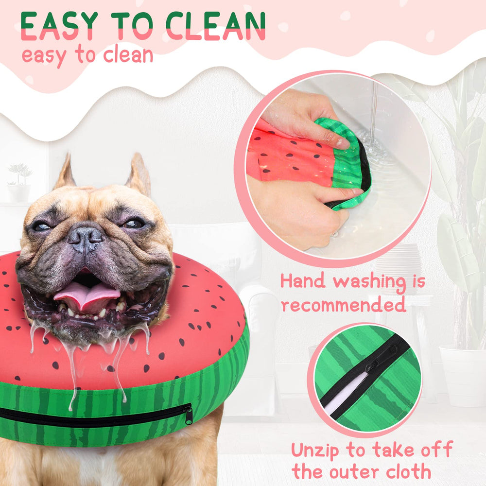 Supet collar inflable ligero para perros, visión no bloqueada.