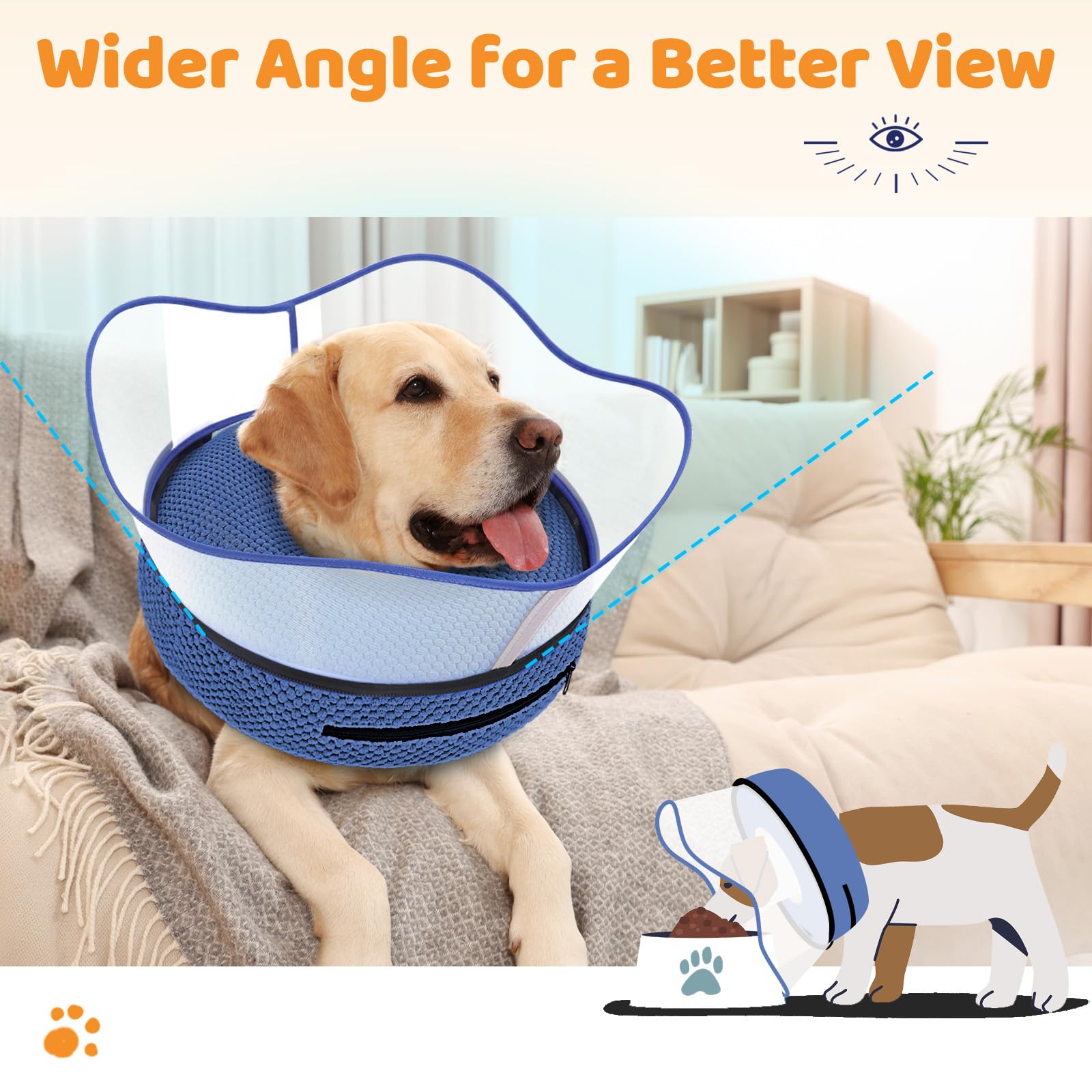 Supet collar rosquilla para todas las razas facilita la adaptación.