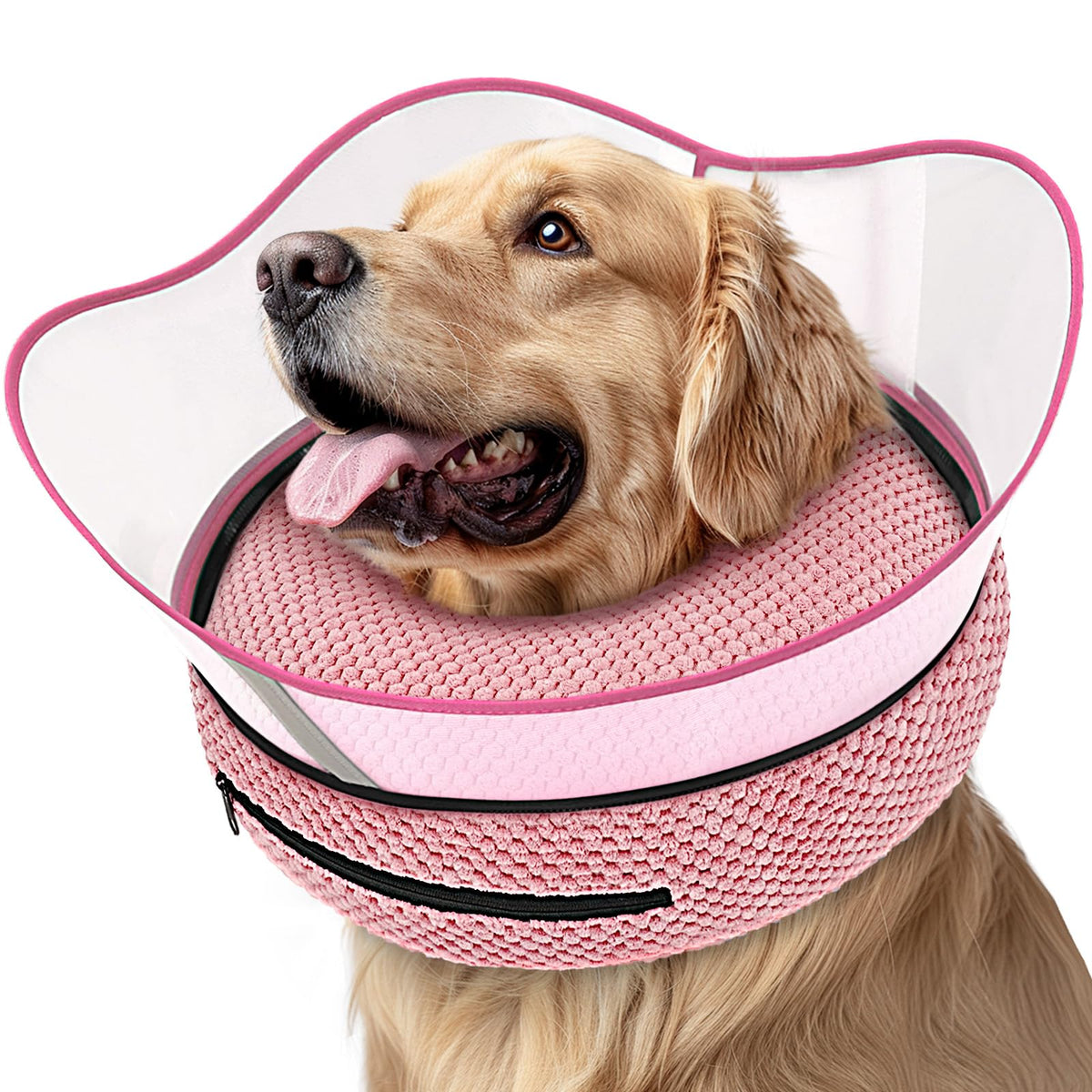 Supet collar rosquilla de recuperación para perro, evita lamer heridas con diseño cómodo.