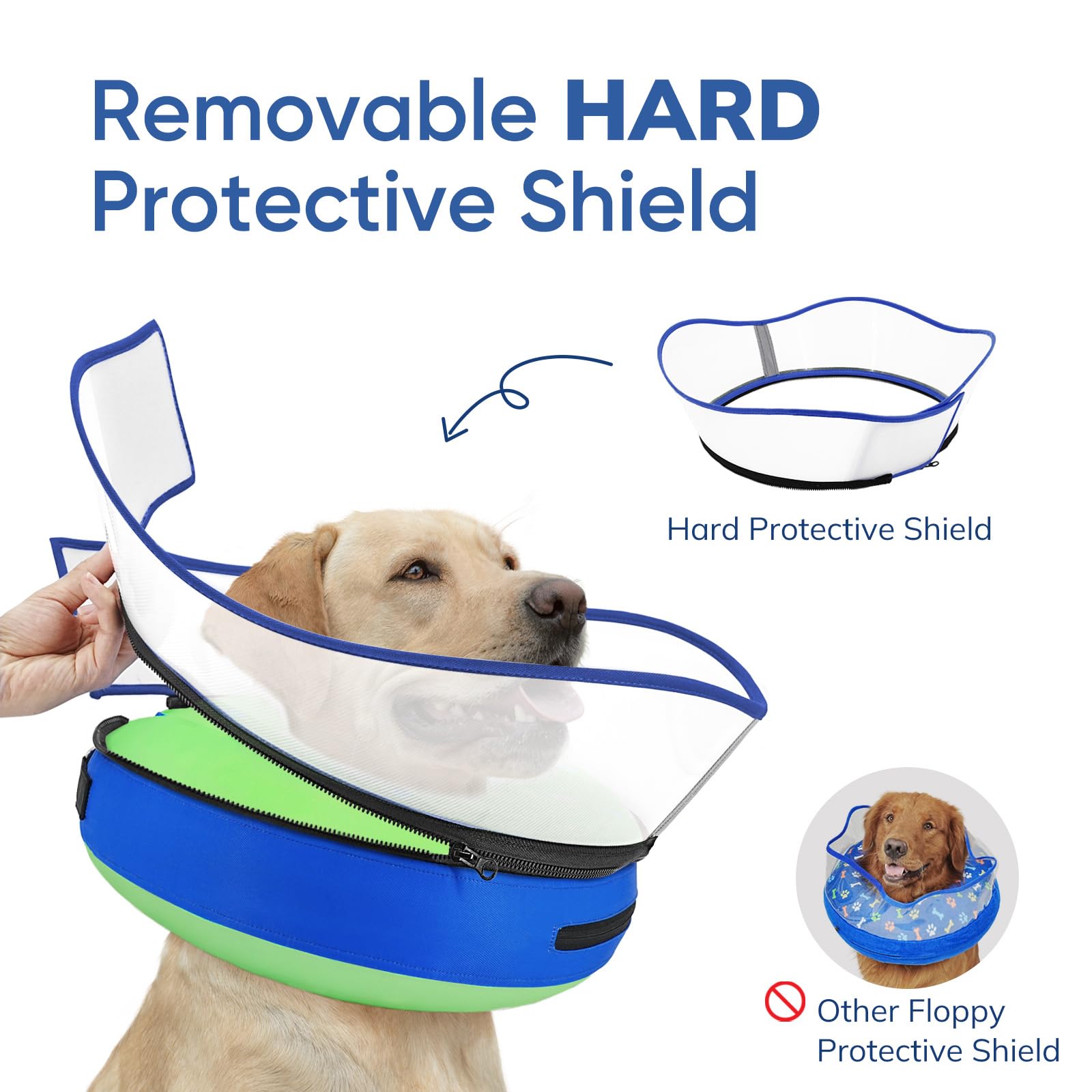 Supet collar rosquilla con tejido antiadherente reduce pelusa y suciedad.