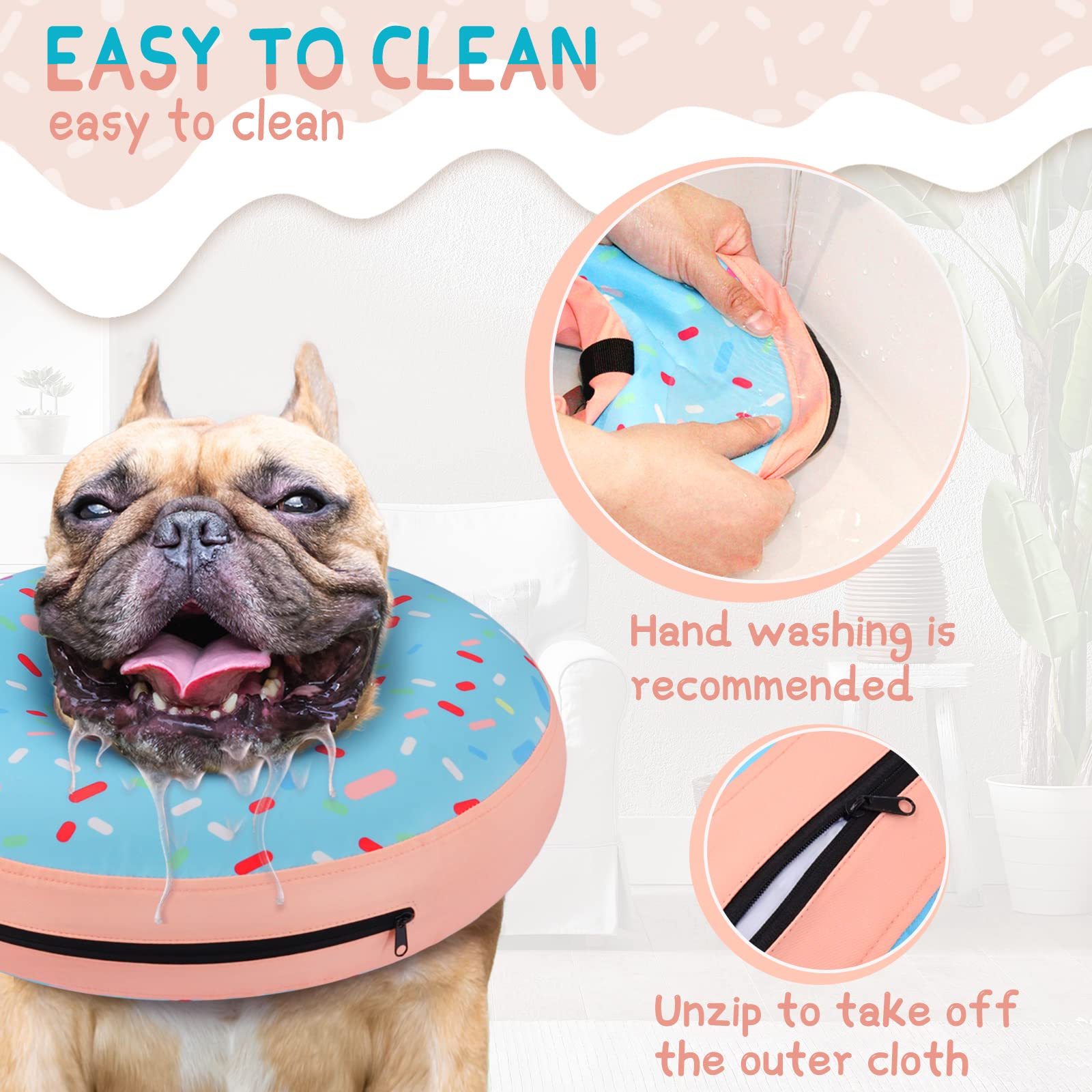 Supet collar inflable para casa, ideal para rutinas diarias sin estorbos.