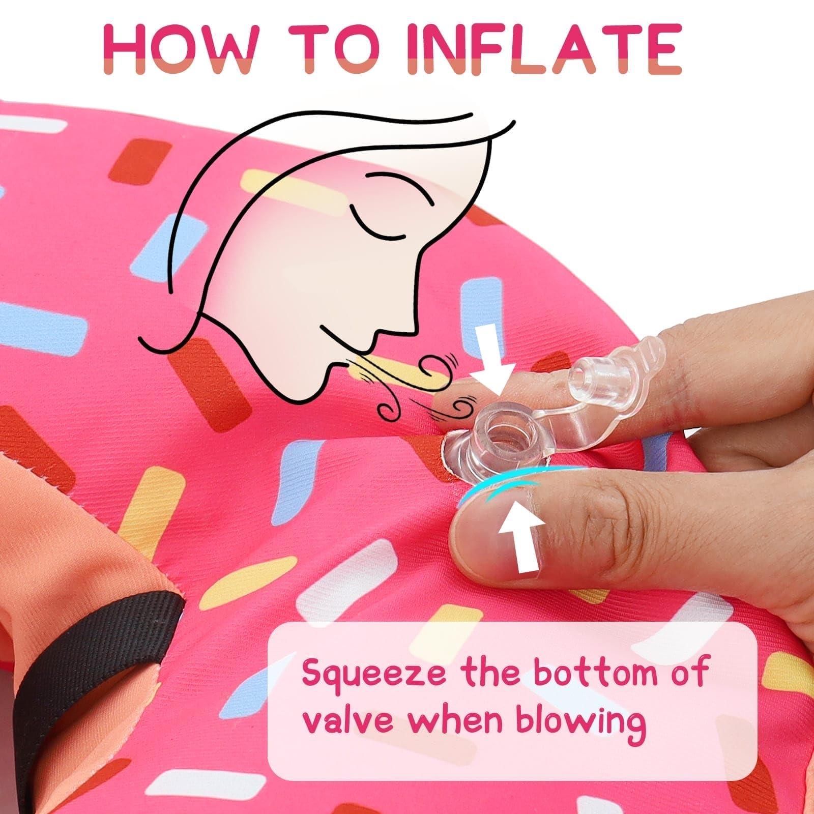 Supet cono inflable ligero y fácil de usar durante la recuperación