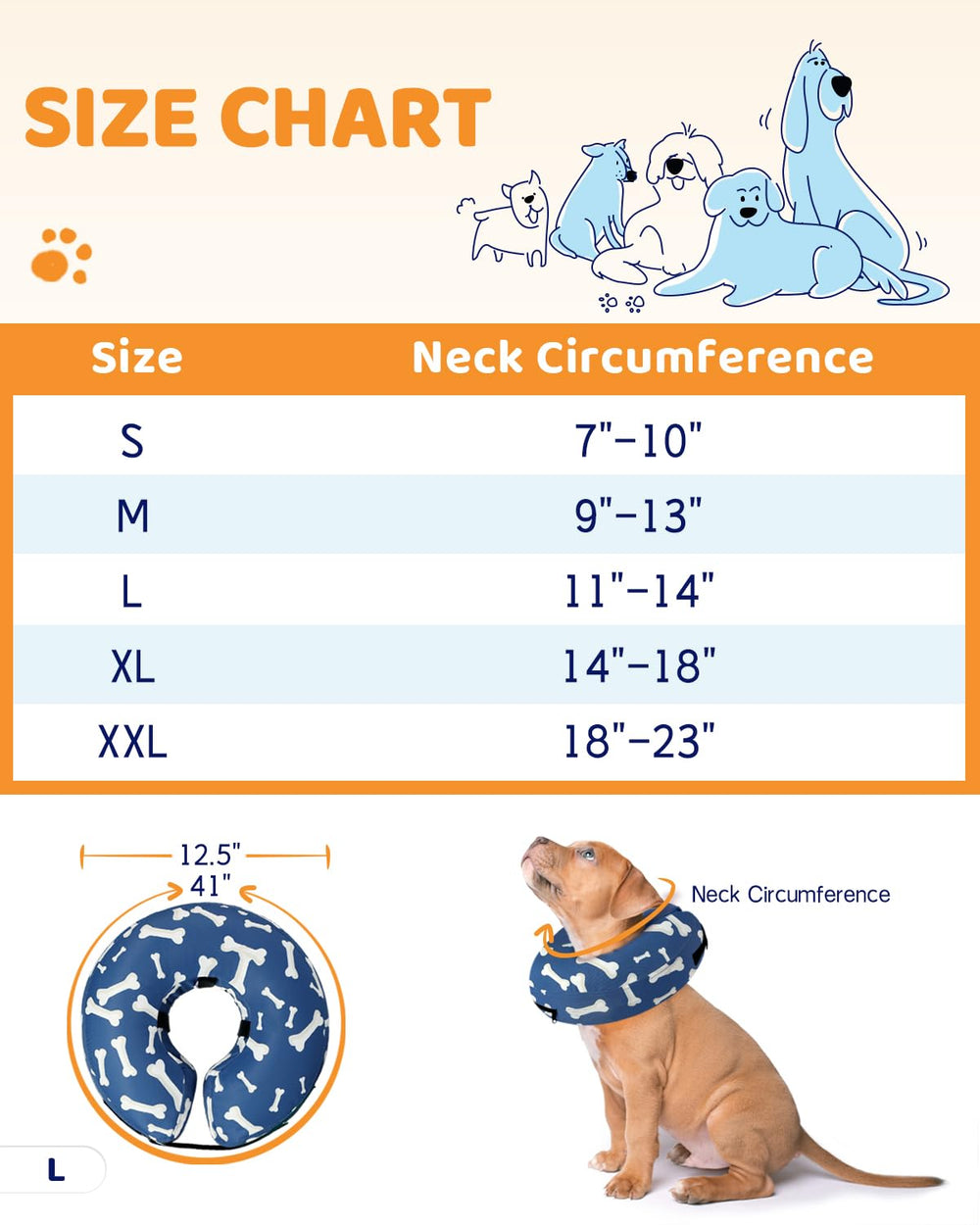 Supet cono inflable uso diario cómodo para mascotas.