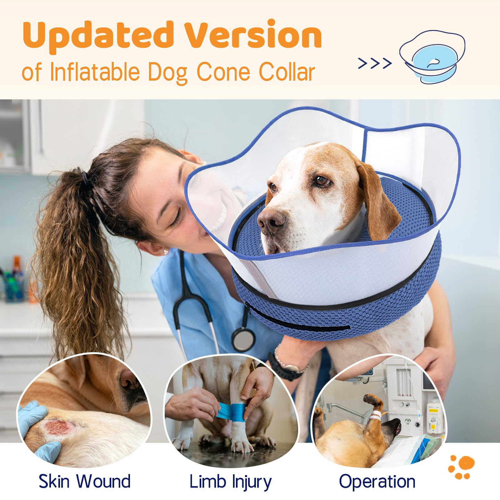 Supet cubierta de tela tridimensional suave y transpirable para recuperación.