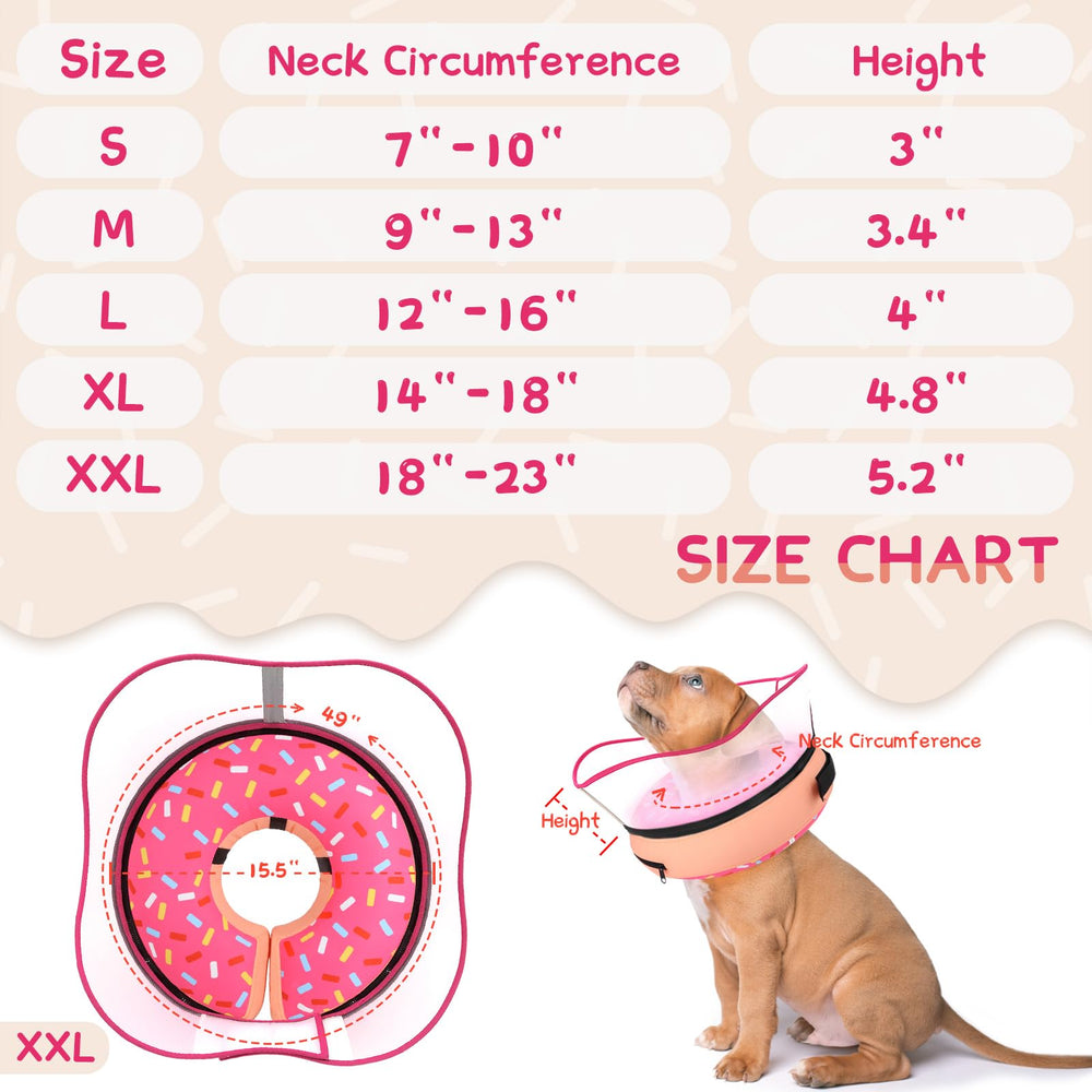 Apto para diferentes razas con el collar dona inflable Supet