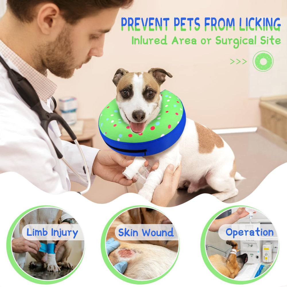 Supet Collar Donut Inflable con ajuste interior seguro para un ajuste estable.