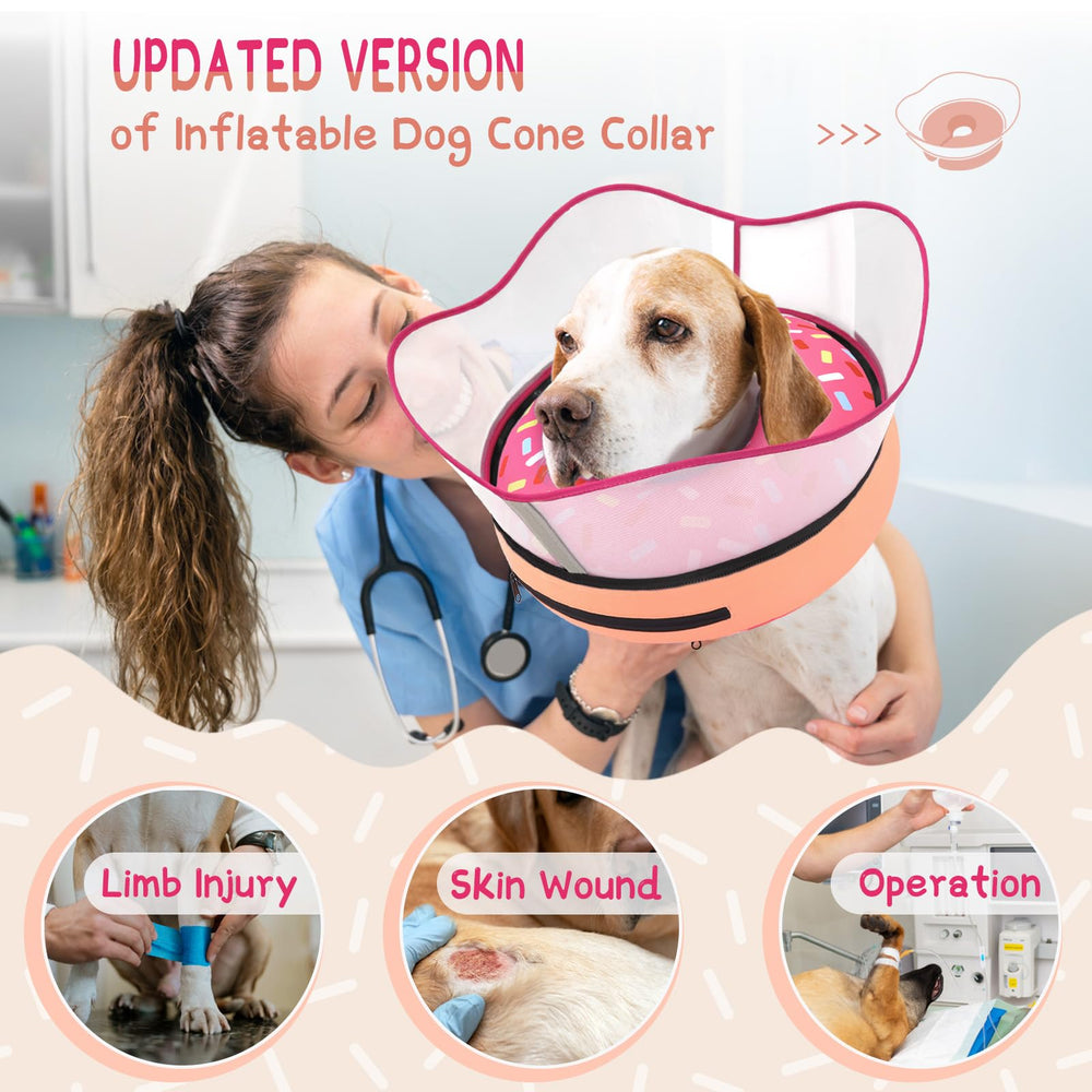 Supet cono inflable con escudo desmontable ofrece mayor seguridad sin sacrificar comodidad.