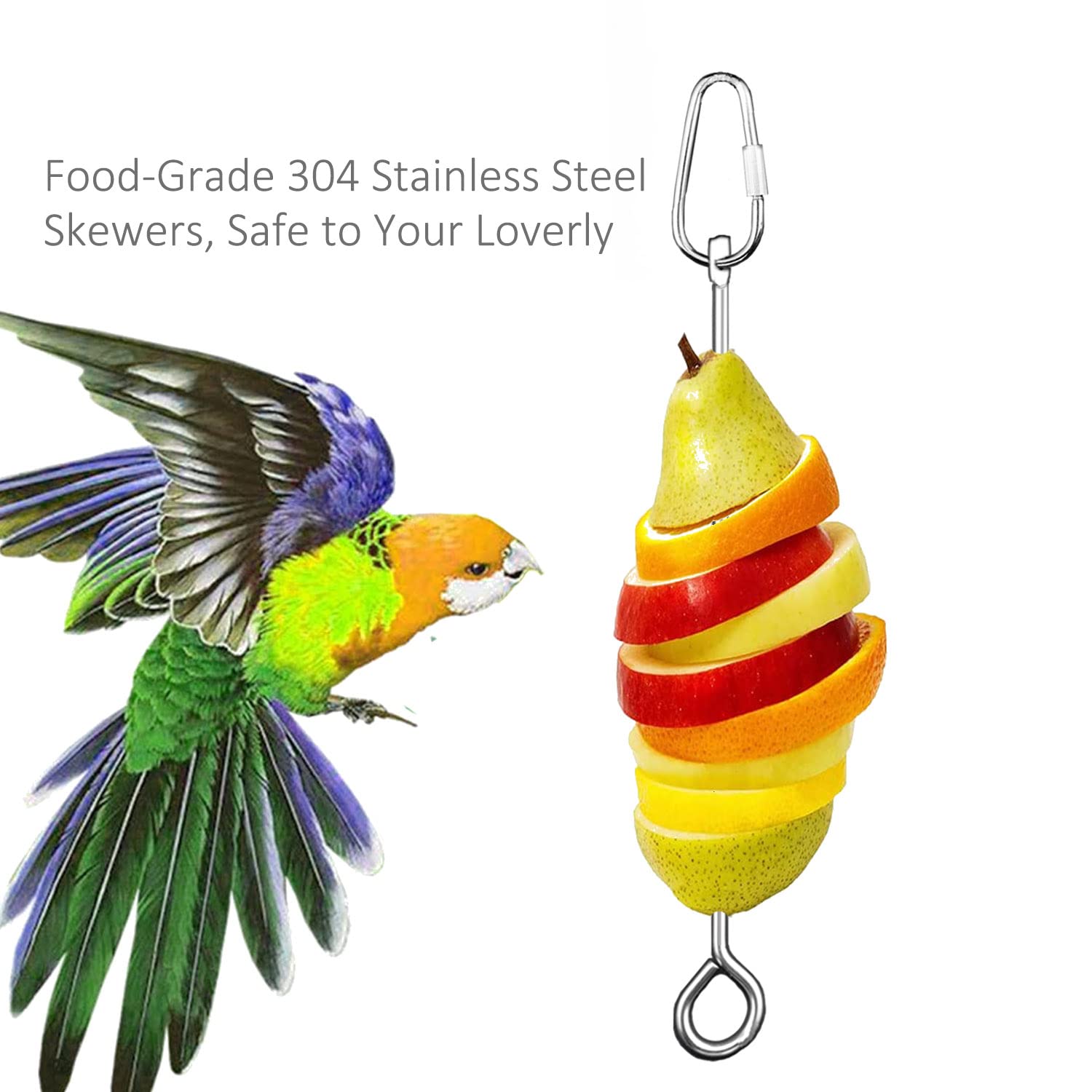 Suplklz pincho-acero-inoxidable-304 ofrece durabilidad y seguridad para aves.