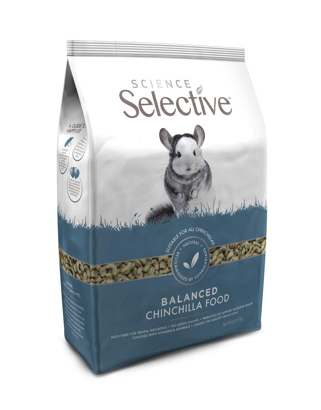 SupremePetfoods Science Selective Chinchilla, aroma fresco al abrir la bolsa.