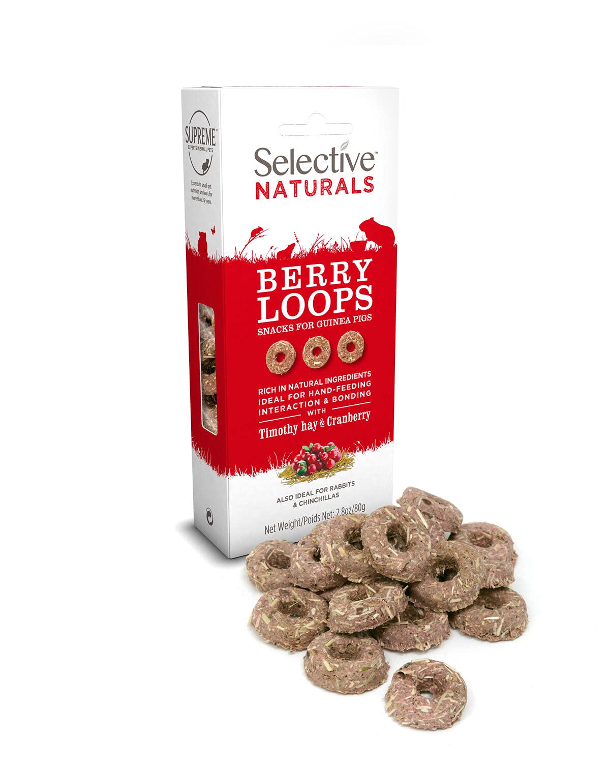 Presentación de 80 g de Supreme Science Selective Naturals para cobayas
