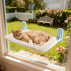 Suupvaor hamaca de ventana para gato con adhesivo, descanso seguro junto a la ventana