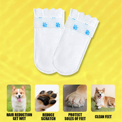 Botas blancas en talla mediana para perros de tamaño medio por Suxgumoe.