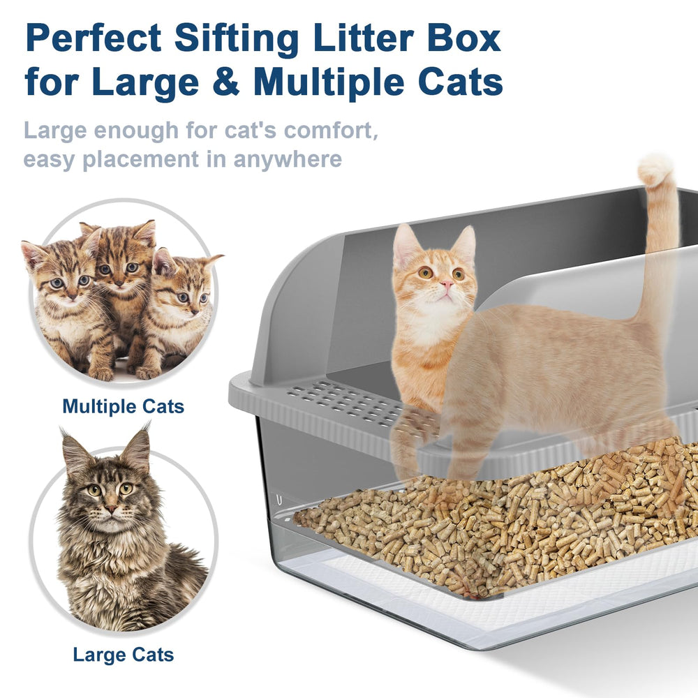 suzzipaws accesorios incluidos, como cucharón y almohadillas absorbentes para mayor comodidad.