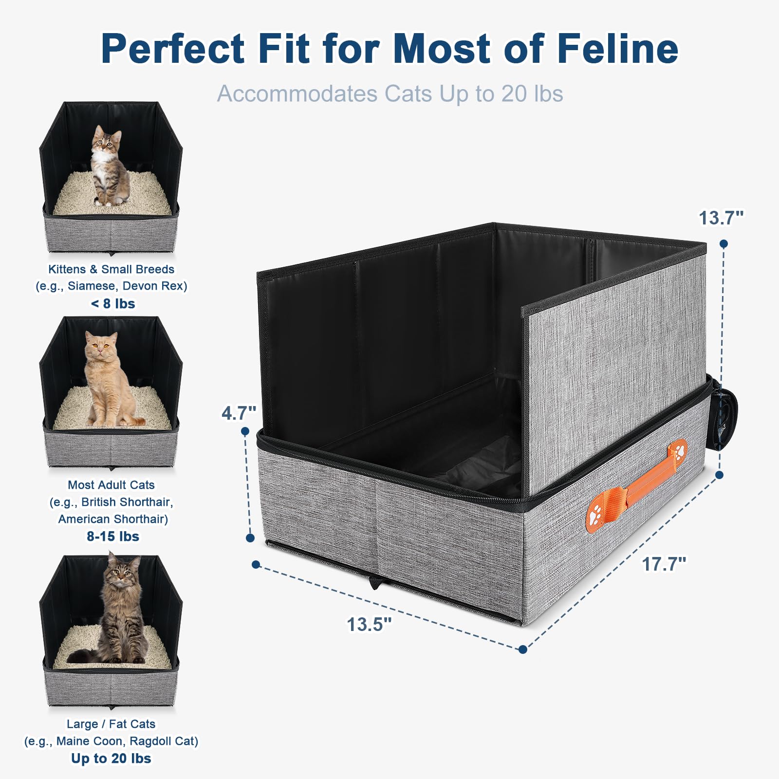 Suzzipaws dimensiones plegables 9x7x2.7 pulgadas para guardado