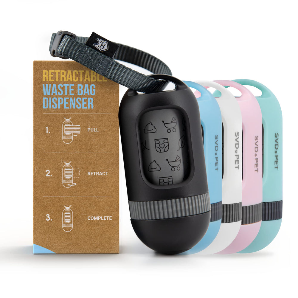 SVD.PET dispensador de bolsas para perro compacto y práctico para paseos