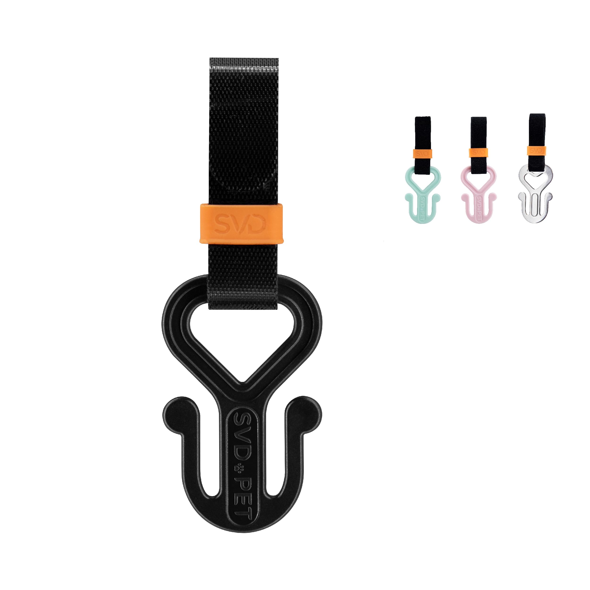 SVD.PET porta-bolsas caca perro negro, práctico para recoger sin tocar la bolsa.