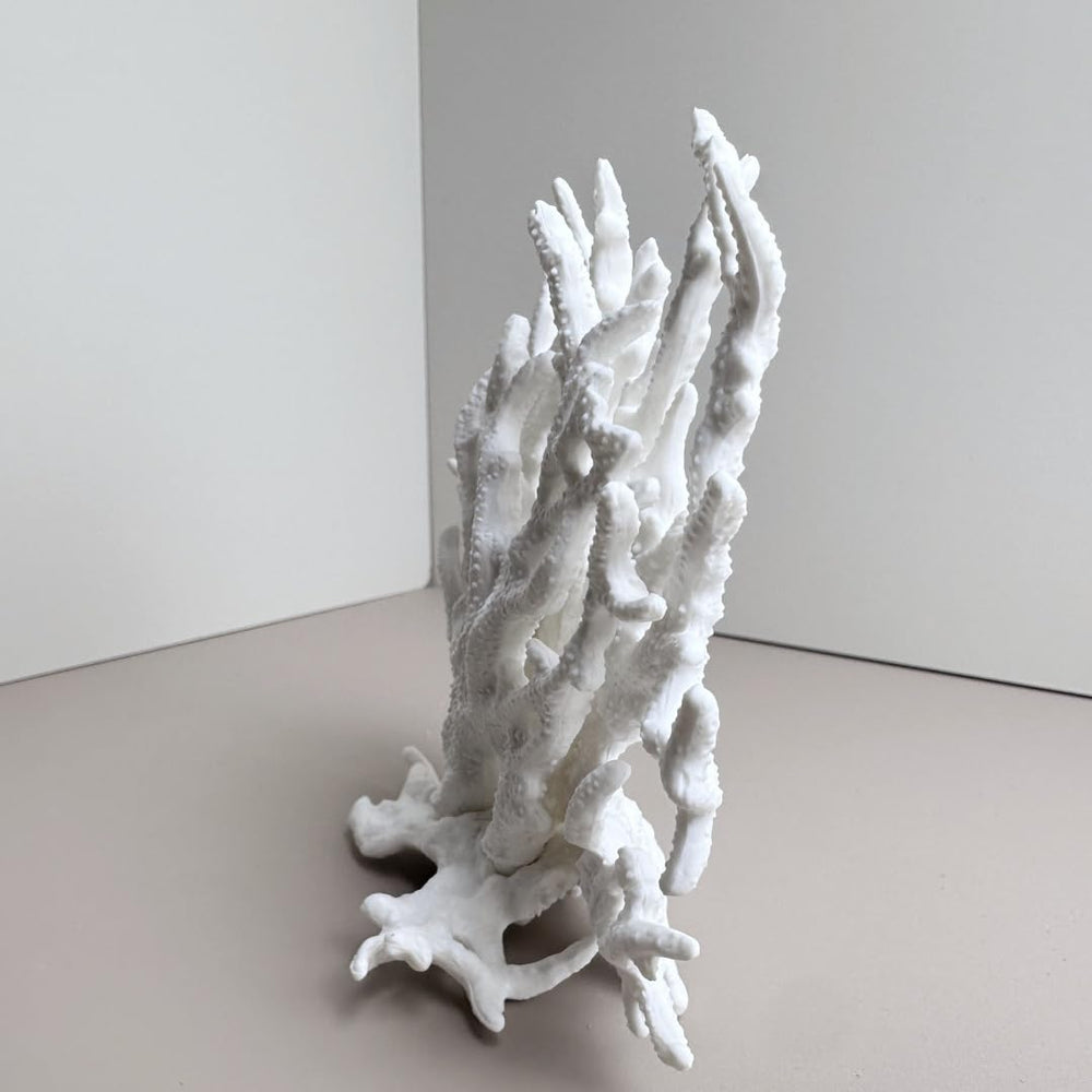 SwandTanpand coral artesano para acuario blanco, toque elegante