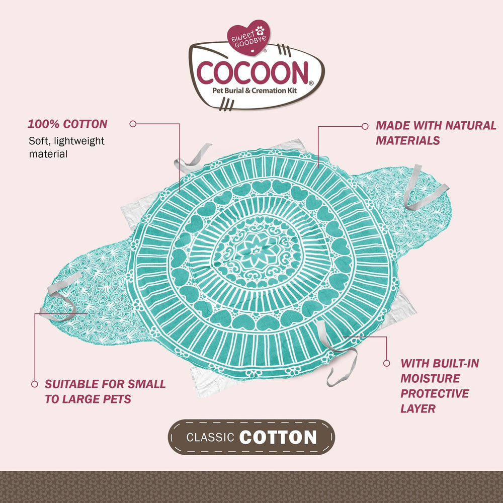Sweet Goodbye Cocoon: capas-algodon-blanco, envoltorio suave para consuelo