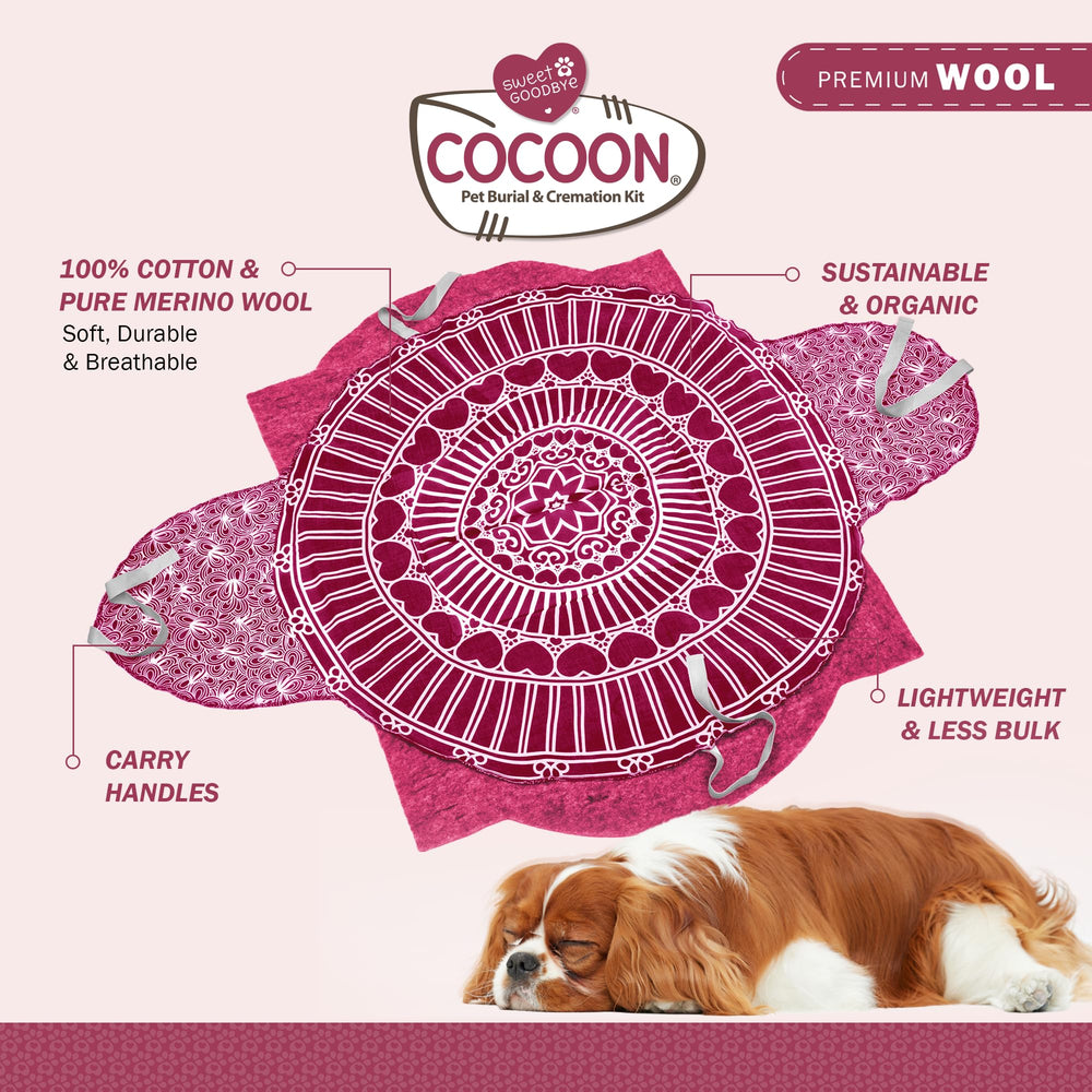 Etiqueta de nombre personalizable en Sweet Goodbye Cocoon para un recuerdo único