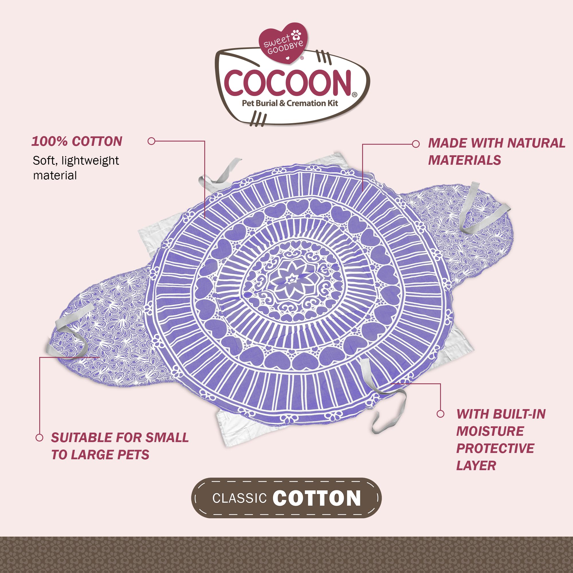 Sweet Goodbye Cocoon: materiales ecológicos para una despedida consciente.