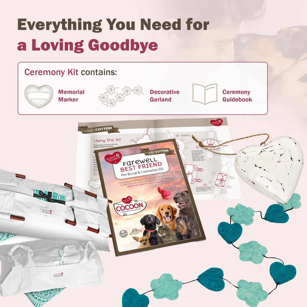 Sweet Goodbye Cocoon: materiales-naturales-compostables, opción ecológica y responsable