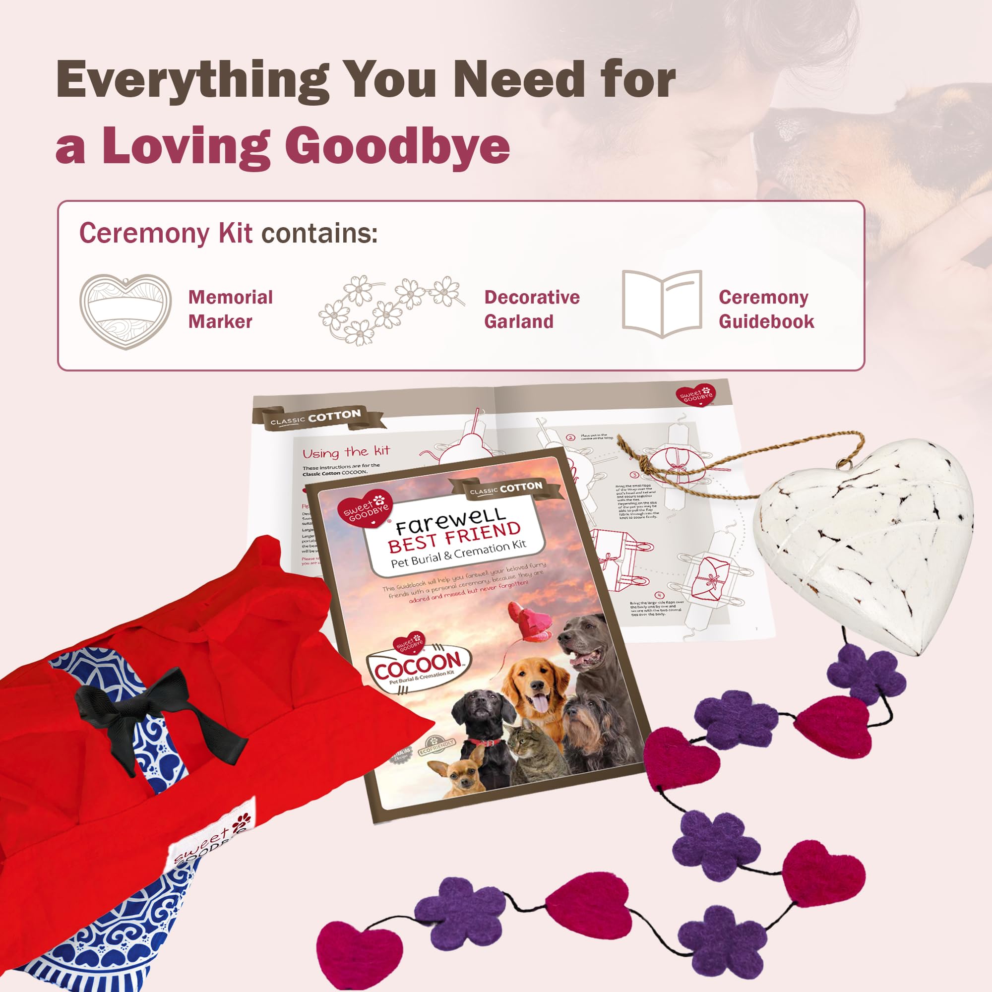 Sweet Goodbye Cocoon: tallas ajustables para adaptarse a tu mascota.