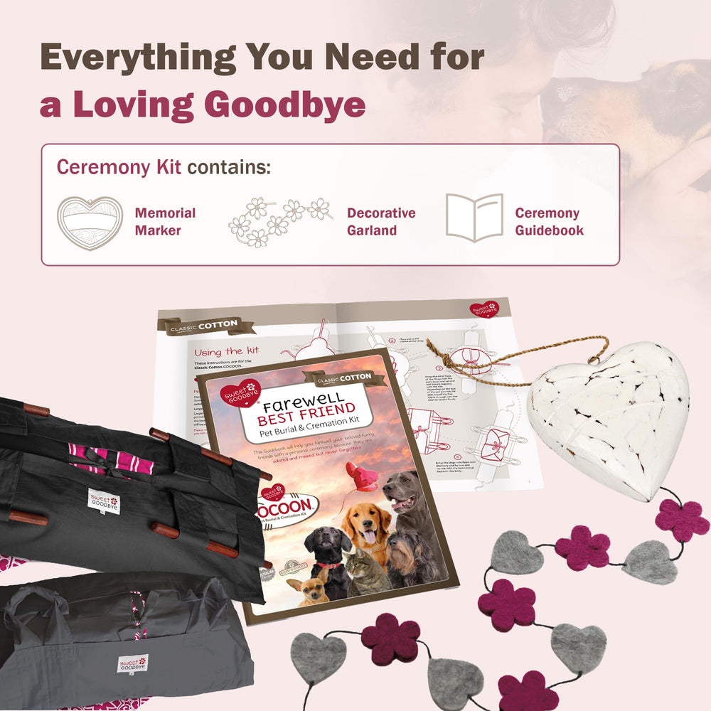 Sweet Goodbye Cocoon, color negro con acento rosa para un toque elegante