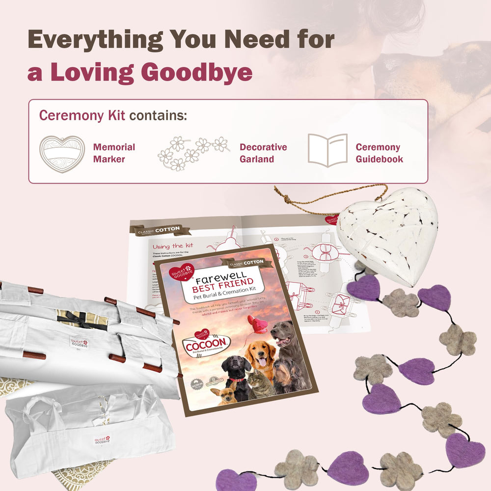 Sweet Goodbye: funda de protección para el conjunto, manteniendo limpio durante el ritual