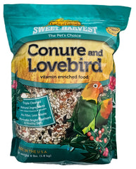 Sweet Harvest mezcla-semillas-conures-lovebirds, bolsa 4 lb, nutrición para aves