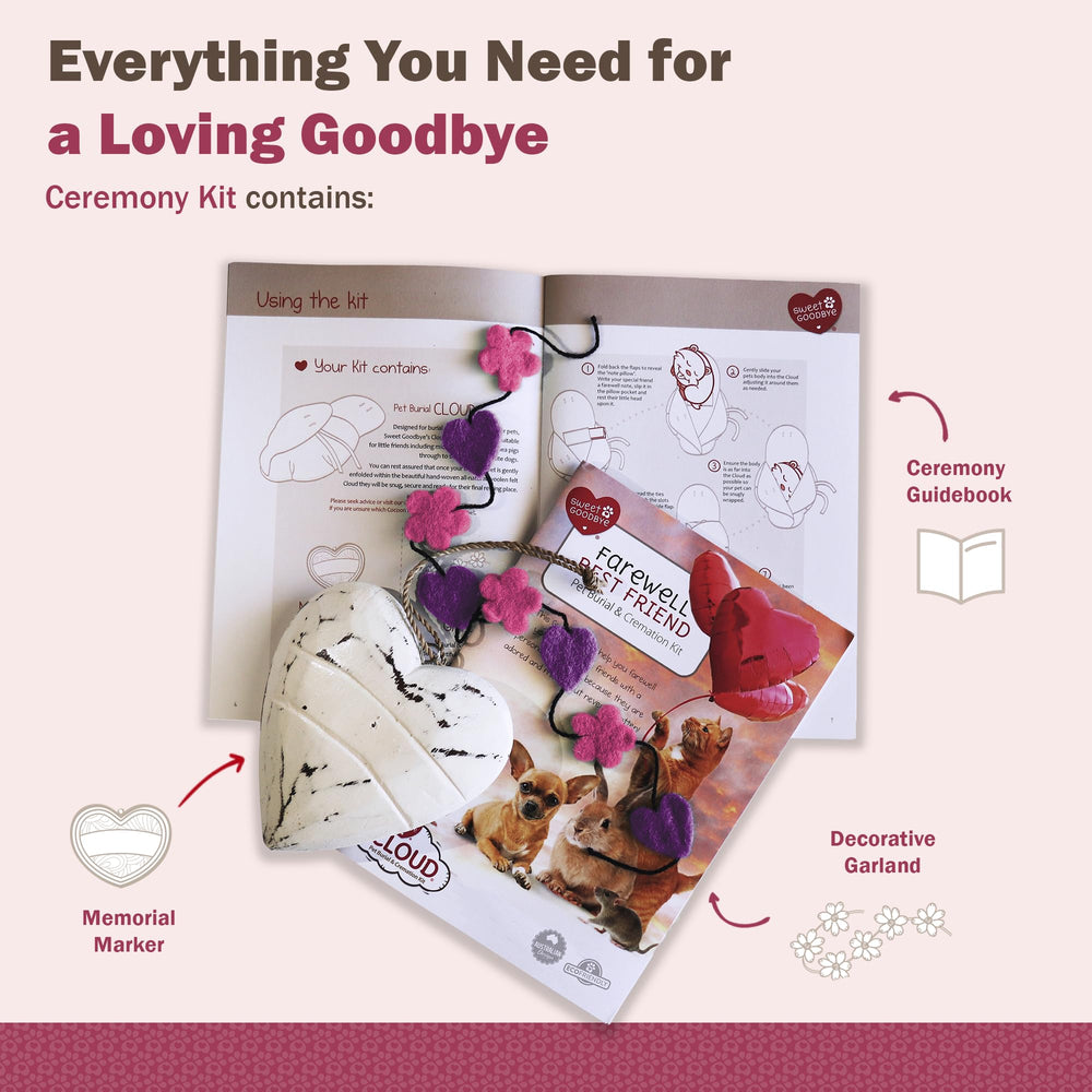 Sweet Goodbye Cloud bolsillo para notas permite personalizar la despedida.