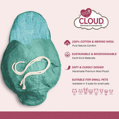 Sweet Goodbye Cloud: bolso de lana merino, material suave y ecológico.