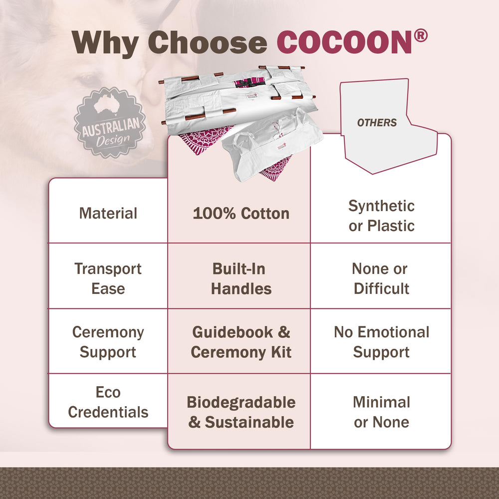 Sweet Goodbye Cocoon: ajuste de tamaño para diferentes mascotas