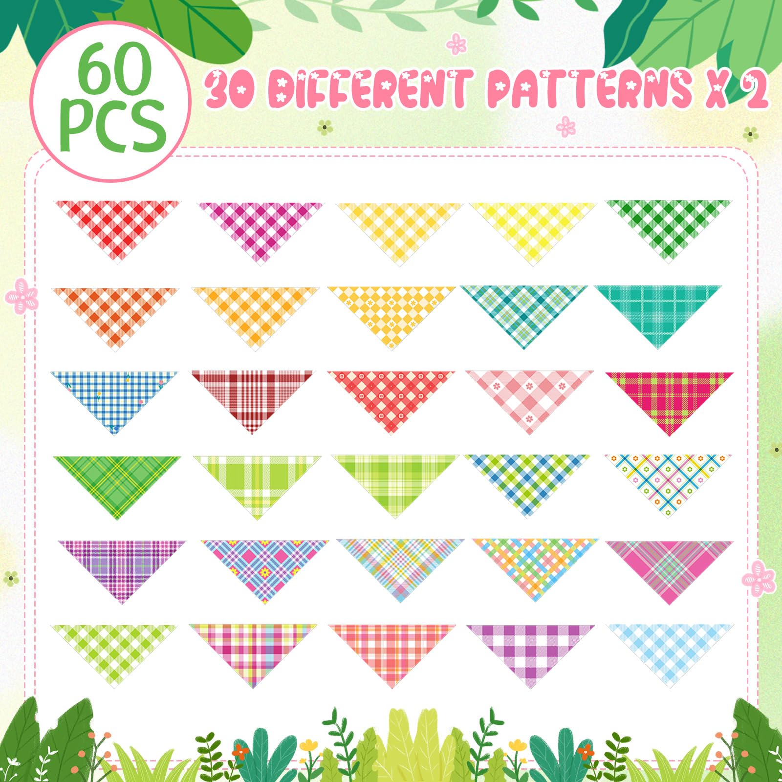 Sweetude bandanas diseños clasicos primavera para lucir mascotas elegantes.