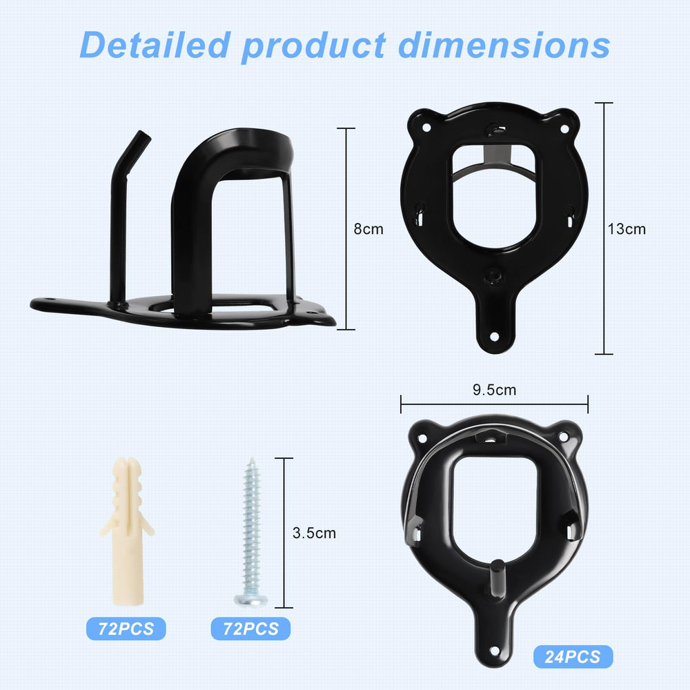 Swess percha para bridas de pared, instalación rápida.