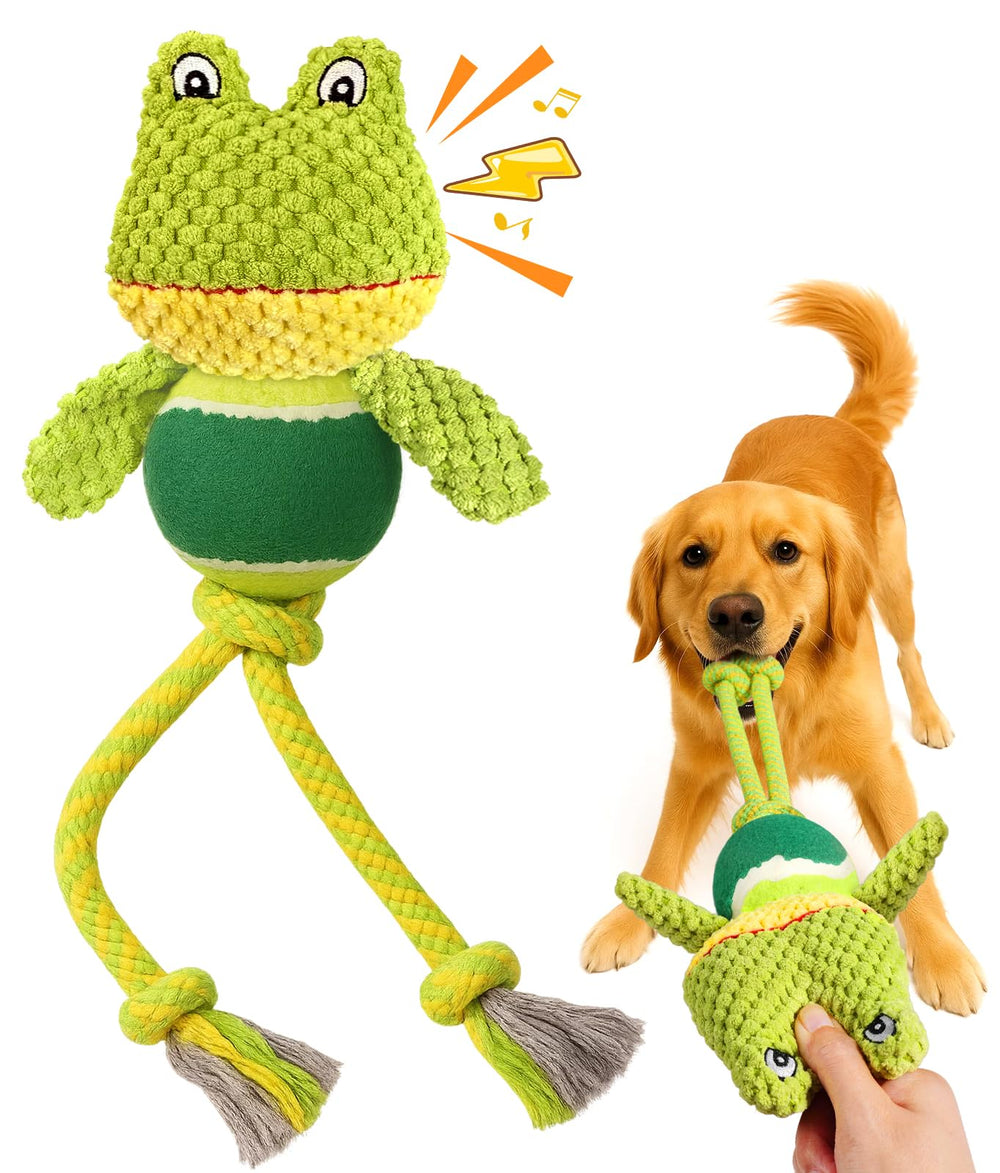Swooflia rana interactiva con cuerda para juego diario seguro.