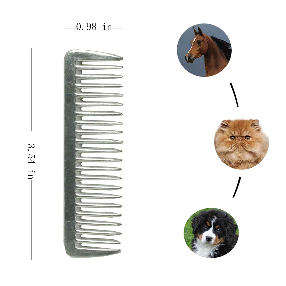 SXYH peine metálico compacto para melena de caballo, desenreda con suavidad.
