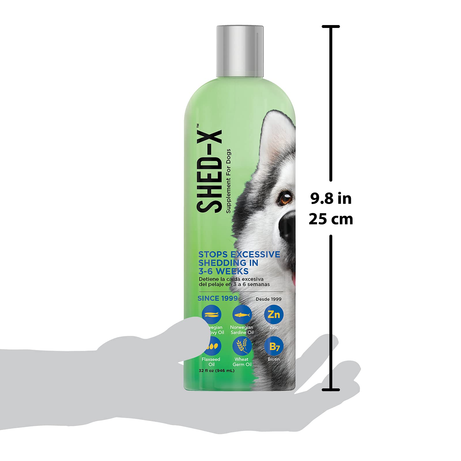 Shed-X, aceites de pescado para perros, fuente de omega 3 y omega 6