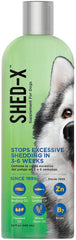 SynergyLabs Shed-X, botella para perros, apoyo a un pelaje sano gracias a omegas