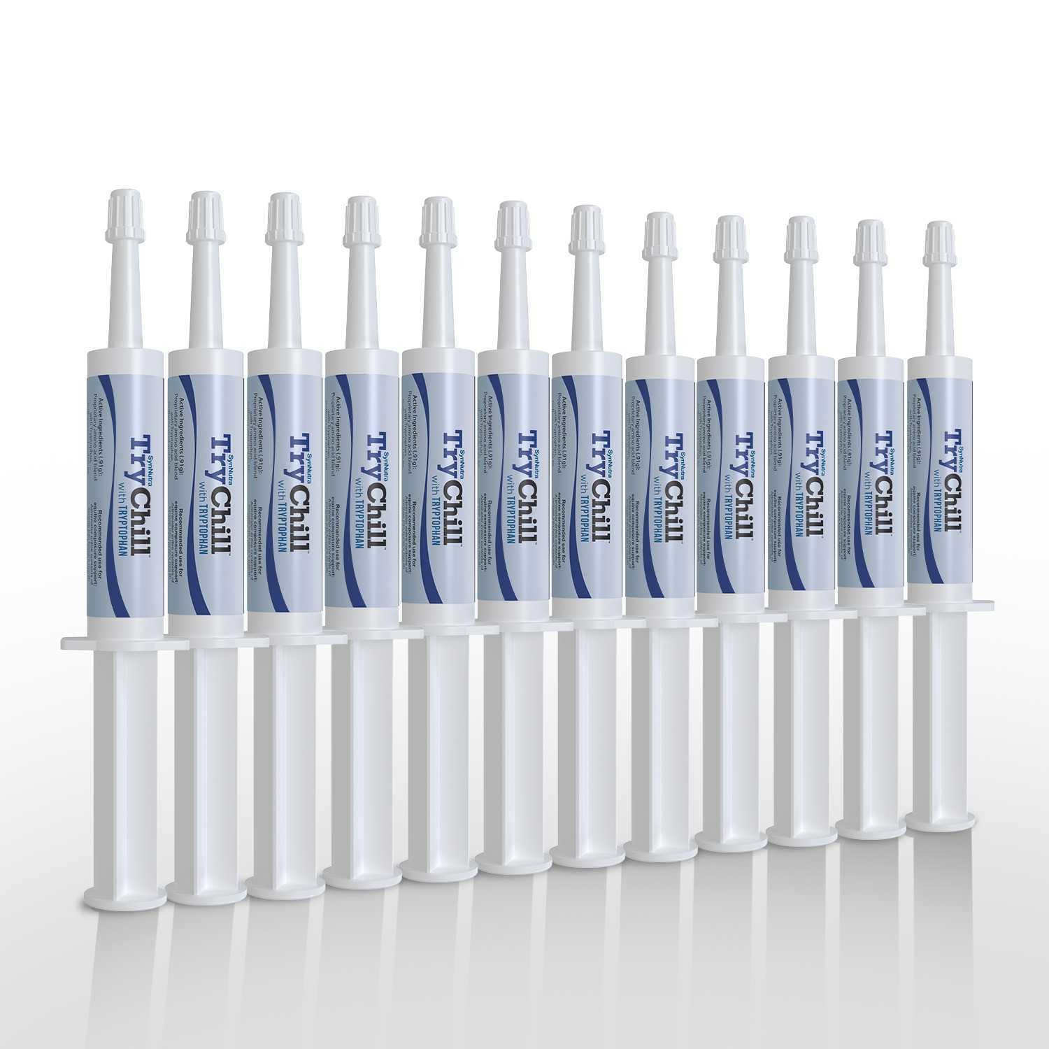 SynNutra Equine TryChill: botella para dosificación suave y segura.