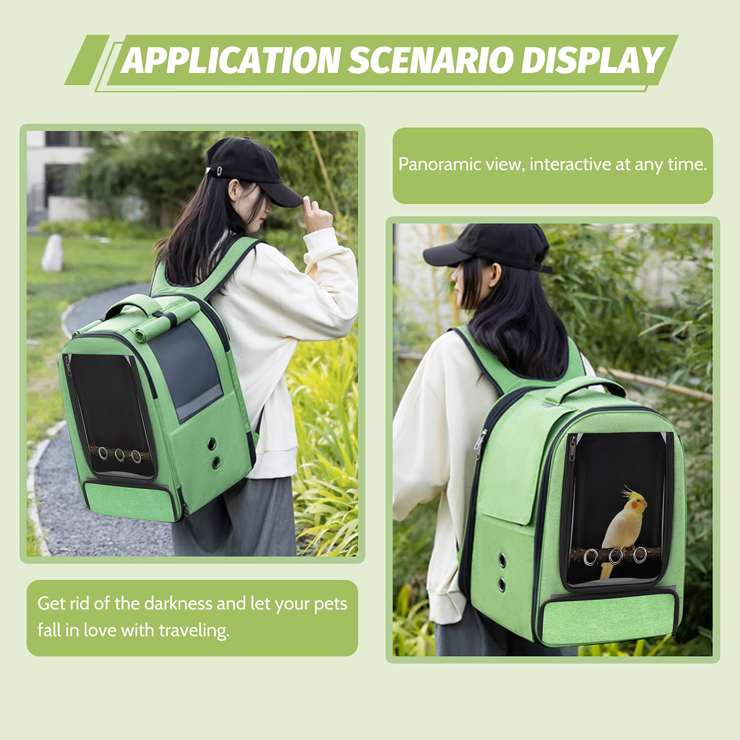 Sysmashing Mochila transportadora mantiene manos libres para paseos y compras.