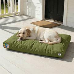 Cama para perros Sytopia exterior indestructible, resistente a mordidas, perfecta para patios y balcones.