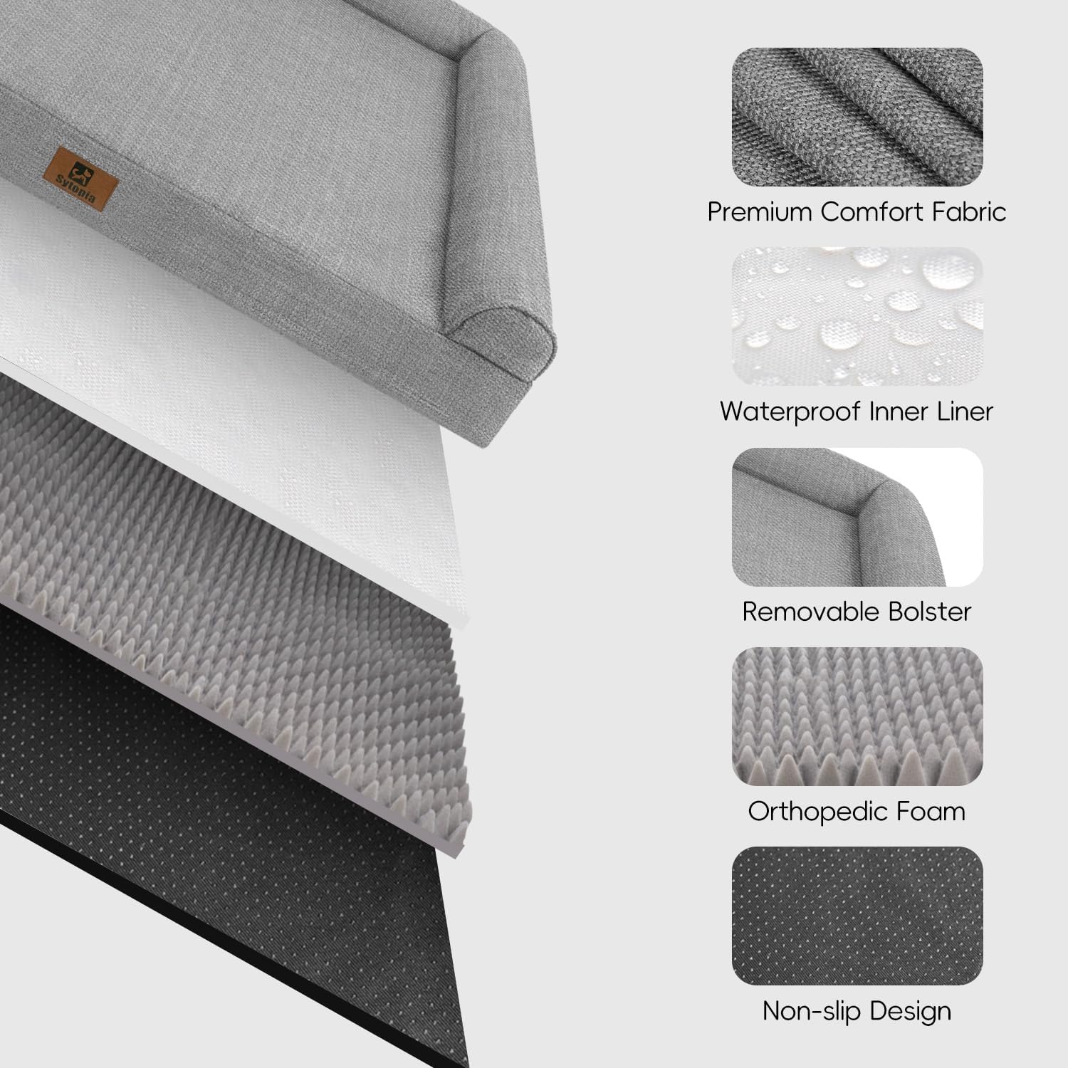 Cierre resistente facilita lavado de funda de la cama Sytopia