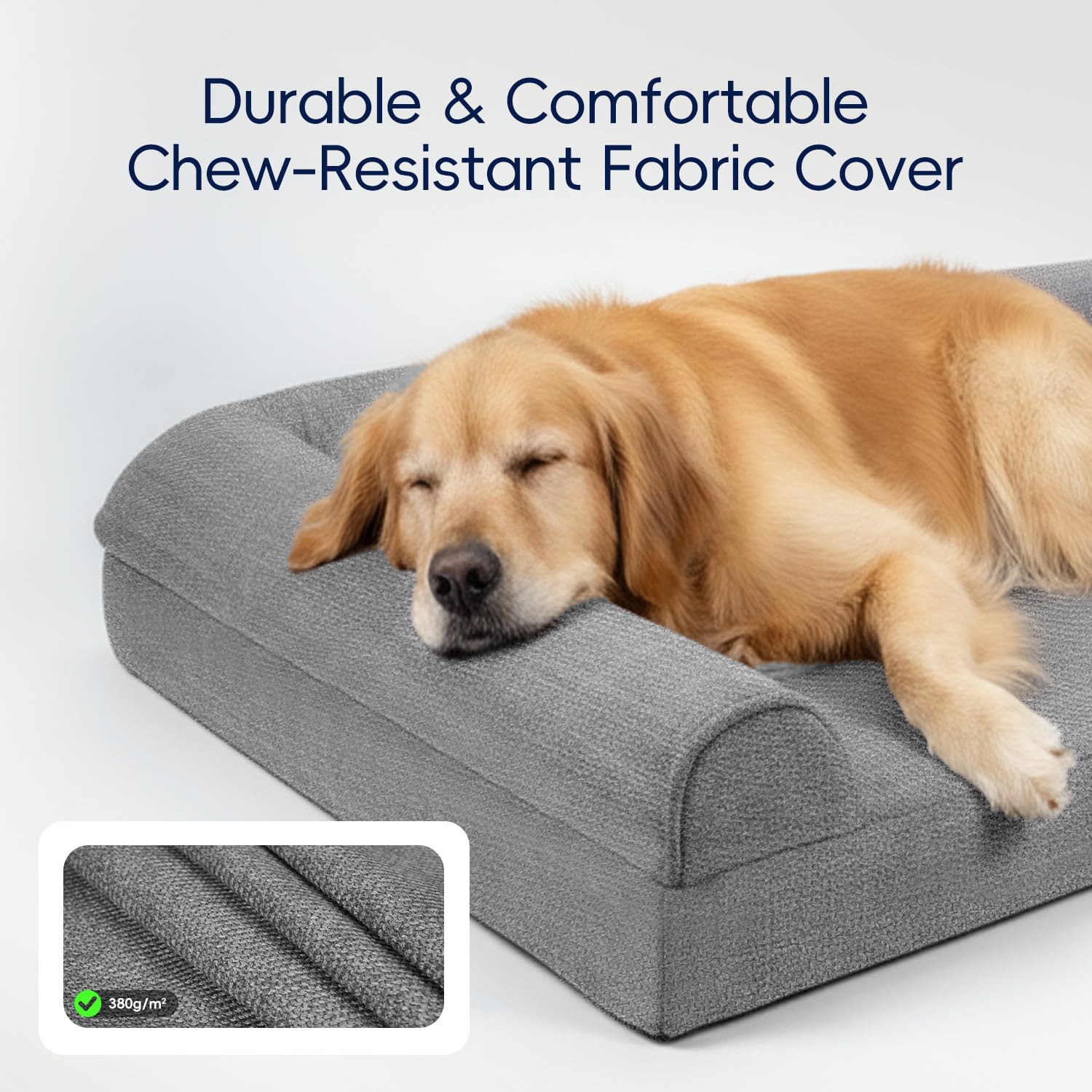 Cama Sytopia con funda lavable de 380 g suave y duradera