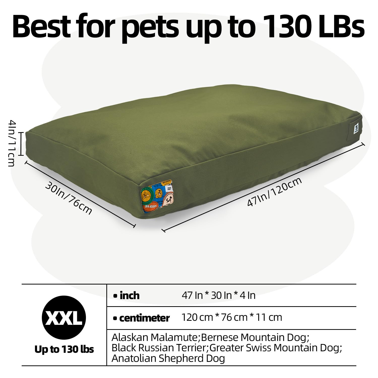 Sytopia cama perro acolchada nube, confort suave para dormir.