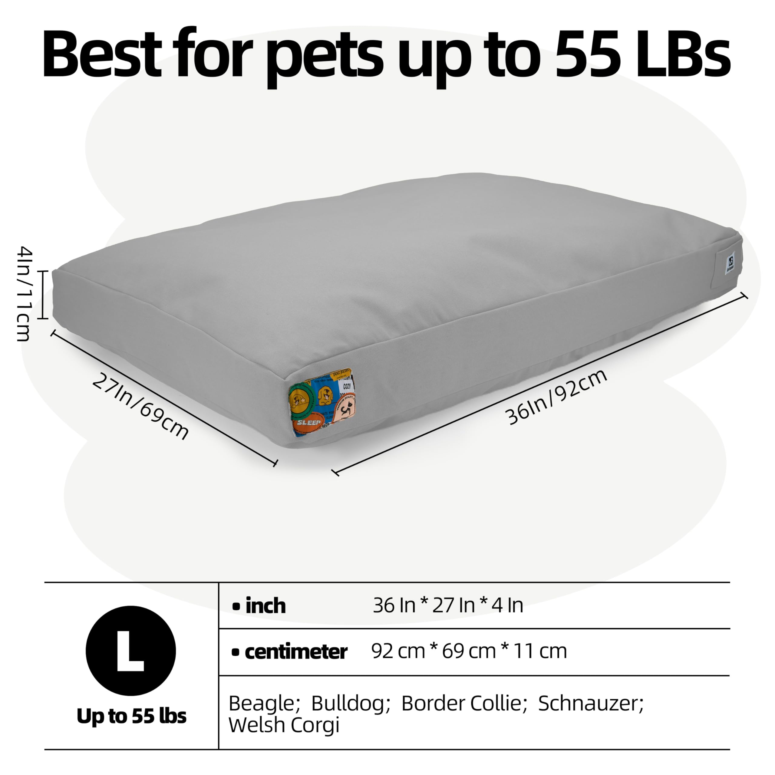 Tapete de descanso cómodo Sytopia para áreas del perro.