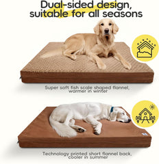 Cama de doble cara para confort y versatilidad en perros grandes